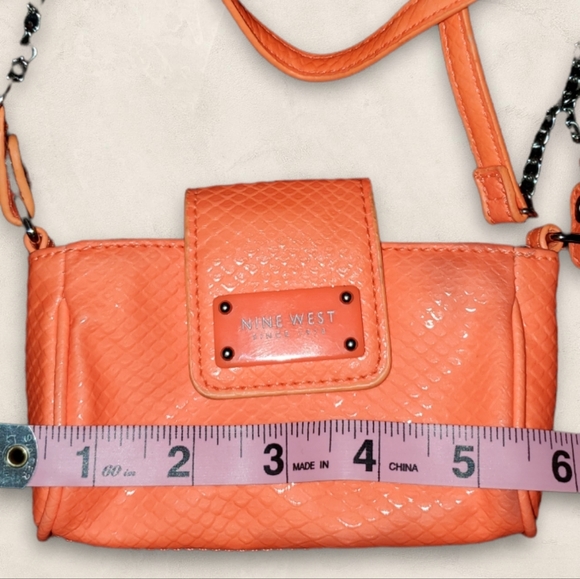 Nine West Neon Orange Festival Micro Bag - Picture 5 of 16